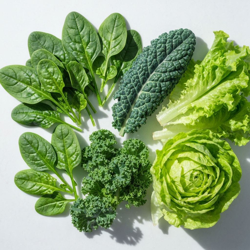 Leafy green vegetables