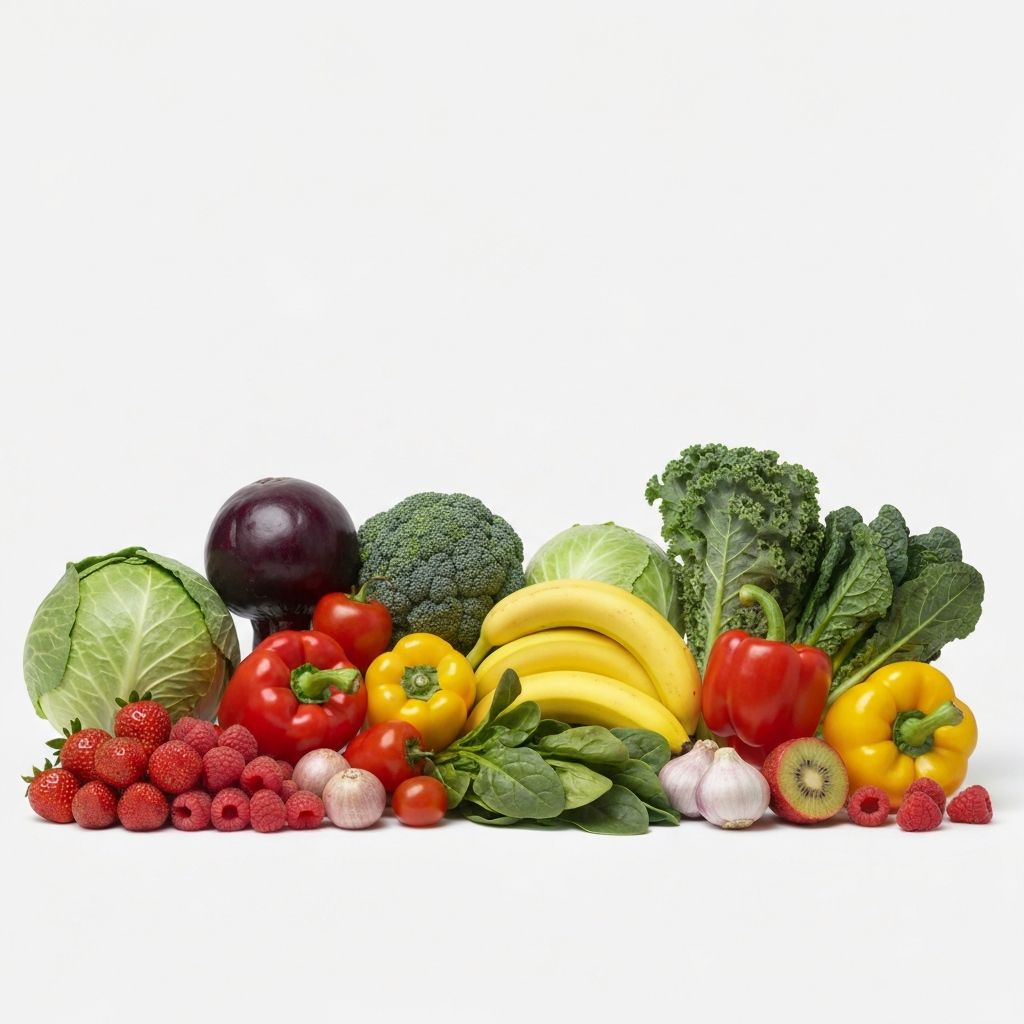 Fresh vegetables and fruits